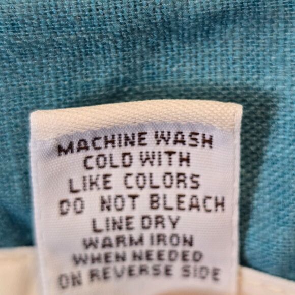 Merona A-Line Skirt Sz 18W Teal Linen Blend Skater Sequin Boho Summer Classic - Picture 10 of 10